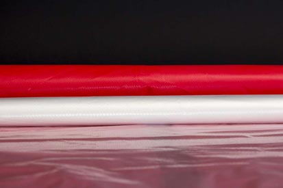 image of different grades of polythene on a roll